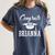 Congrats 2018 Brianna College High School Graduation T-Shir Women's Comfort Colors T-Shirt Denim
