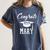 Congrats 2018 Mary College High School Graduation Women's Comfort Colors T-Shirt Denim