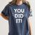 Congrats Tees You Did It Congratulations Graduation Win Promotion Women's Comfort Colors T-Shirt Denim