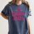 Coquette Pink Bow Senior 2026 Class Of Graduation Women's Comfort Colors T-Shirt Denim