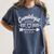 Cosmetology School Graduation 2025 New Cosmetologist Women's Comfort Colors T-Shirt Denim