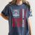Criminal Justice Major College Student Graduate Graduation Women's Comfort Colors T-Shirt Denim