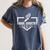 Cross Country Senior Night XC Senior 2026 Graduation 3 Women's Comfort Colors T-Shirt Denim
