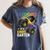 I Crushed Kindergarten Monster Truck Graduation Boys Small Women's Comfort Colors T-Shirt Denim