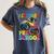 I Crushed Pre-K Monster Truck Graduation Preschool Grad 2025 Women's Comfort Colors T-Shirt Denim