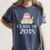 Cute Pink School Owl Class Of 2018 Graduation Women's Comfort Colors T-Shirt Denim