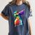 Dabbing Graduation Women Women's Comfort Colors T-Shirt Denim