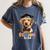 Dog Class Of 2024 Graduation Senior 2024 Men Women Girls Kids Women's Comfort Colors T-Shirt Denim
