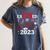 Earned It 2023 For Nurse Graduation Or RN LPN Class Of Women's Comfort Colors T-Shirt Denim