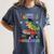I Easily Crushed Kindergarten Graduation 2022 Truck Dinosaur Women's Comfort Colors T-Shirt Denim