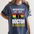EdD Doctor Of Education Educated Doctorate Graduation Women's Comfort Colors T-Shirt Denim