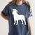 English Mastiff Graduation Dog Graduate Women's Comfort Colors T-Shirt Denim
