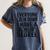 Everyone Calm Down Bachelors Degree Graduation T-Shirt Women's Comfort Colors T-Shirt Denim