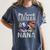 My Favorite Airman Calls Me Nana Air Force Graduation Nana Women's Comfort Colors T-Shirt Denim