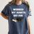 Finance Accounting Graduation Shirt Worked My Assets Off Women's Comfort Colors T-Shirt Denim
