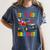 First Grade Graduation Monster Truck 1st Grade Graduate Women's Comfort Colors T-Shirt Denim