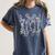 Floral Surgical Tech Surgery Medical Med School Graduation Women's Comfort Colors T-Shirt Denim