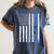 Funny Class Of 2021 American Flag Senior Graduation Women's Comfort Colors T-Shirt Denim