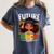 Future HBCU Grad Afro Girl College Graduation Kids Women's Comfort Colors T-Shirt Denim