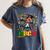Future HBCU Grad Dabbing Kid Graduation For Boys Kids Women's Comfort Colors T-Shirt Denim