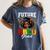 Future HBCU Grad Girl HBCU Toddler Kids Graduation Women's Comfort Colors T-Shirt Denim