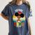 Future HBCU Grad Graduate Afro Girl College Graduation Women's Comfort Colors T-Shirt Denim