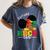 Future HBCU Grad History Girl Graduation HBCU Kids Women's Comfort Colors T-Shirt Denim