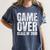 Game Over Class Of 2019 Graduation Senior T-Shirt Women's Comfort Colors T-Shirt Denim
