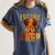 Girl Future HBCU Graduate Afro College Graduation Kids Women's Comfort Colors T-Shirt Denim