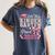 Girls Little Miss Kindergarten Grad 2025 Coquette Graduation Women's Comfort Colors T-Shirt Denim