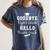 Goodbye 8th Grade Hello 9th Grade Graduation Women's Comfort Colors T-Shirt Denim