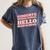 Goodbye Middle School Hello High School 8th Grade Graduation Women's Comfort Colors T-Shirt Denim