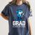 Grad Class Of 2025 Boys Shark Graduation Graduated Women's Comfort Colors T-Shirt Denim