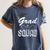 Grad Squad Cute Graduation Women's Comfort Colors T-Shirt Denim