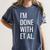 Grad Student Dissertation Thesis PhD Graduation Women's Comfort Colors T-Shirt Denim