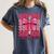 Graduate 2025 For Senior 2025 Graduation Coquette Pink Bow Women's Comfort Colors T-Shirt Denim