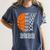 Graduate Senior Class 2022 Graduation Basketball Player Women's Comfort Colors T-Shirt Denim