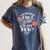 I Graduated Can I Go Back To Bed Now Graduate Graduation Women's Comfort Colors T-Shirt Denim