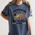 I Graduated Can I Go Back To Bed Sloth Graduation Cap Women's Comfort Colors T-Shirt Denim