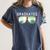 Graduated Graduation Tropical Sunglasses Women's Comfort Colors T-Shirt Denim