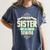 Graduation 2019 TShirt Proud Sister Of A Senior Women's Comfort Colors T-Shirt Denim