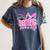 Graduation 2027 Senior 2027 Class Of 2027 Coquette Pink Girl Women's Comfort Colors T-Shirt Denim