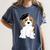 Graduation Beagle Dog 2017 Graduate Graduation Tee Women's Comfort Colors T-Shirt Denim