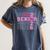 Graduation Class Of 2026 Senior 2026 Pink Bow Coquette Women's Comfort Colors T-Shirt Denim