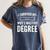 Graduation Day Husband I Survived My Wifes Masters Degree Women's Comfort Colors T-Shirt Denim