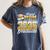 Graduation Family Matching Proud Mom Of A 2025 Graduate Women's Comfort Colors T-Shirt Denim