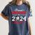 Graduation Proud Brother Of A 2024 Senior Baseball Player Women's Comfort Colors T-Shirt Denim