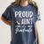 Graduation Shirt 2018 Proud Aunt Of a Graduate Women's Comfort Colors T-Shirt Denim