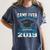 Graduation Shirt Class Of 2019 High School College Women's Comfort Colors T-Shirt Denim