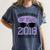 Graduation Shirt For Mom Of Twins Proud Mom Twins Tee Women's Comfort Colors T-Shirt Denim